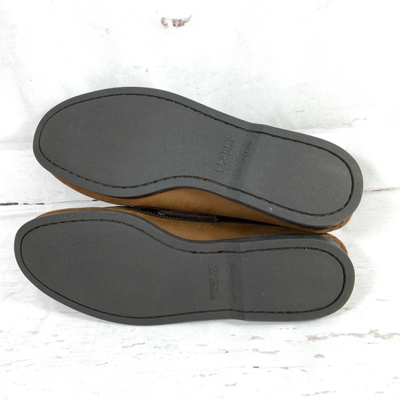 Sperry Top Sider Boat Shoes Men’s 13M Brown Leather Slip On - Picture 11 of 12